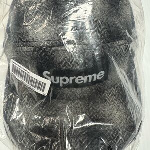 Supreme Charcoal Wool Cap
